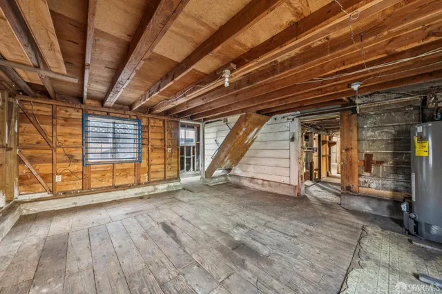 a view of a storage room