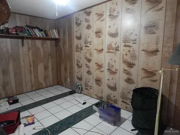 a view of wooden door