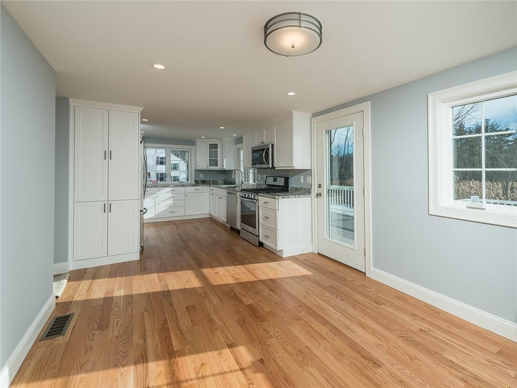Kitchen opens directly to the dining...