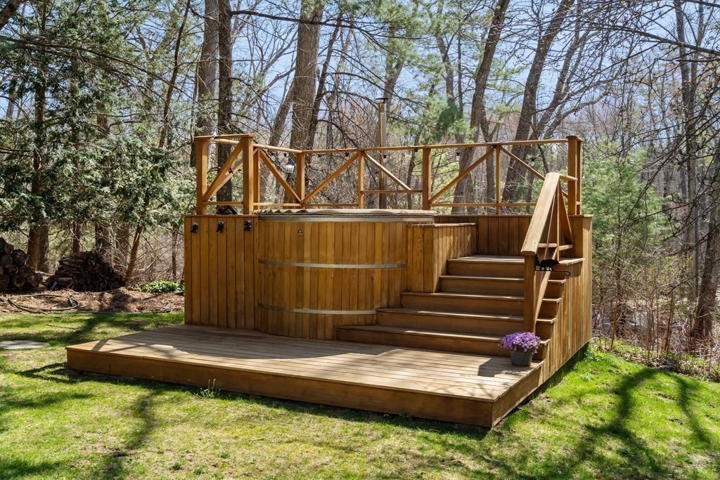 6 Crestwood Road North Reading, MA 01864 - Photo 30 of 36 a view of wooden house with a yard