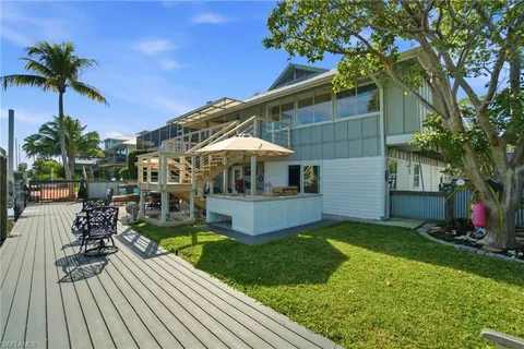 a house view with a garden space