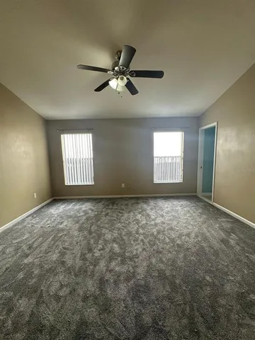 a bathroom with a sink vanity and mirror