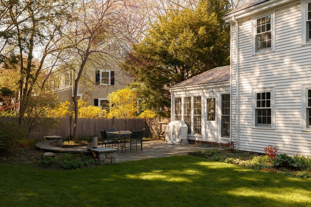 170 Reservoir Road Brookline, MA 02467 - Photo 20 of 20 a view of a house with backyard and sitting area