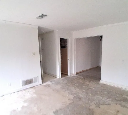 a view of an empty room