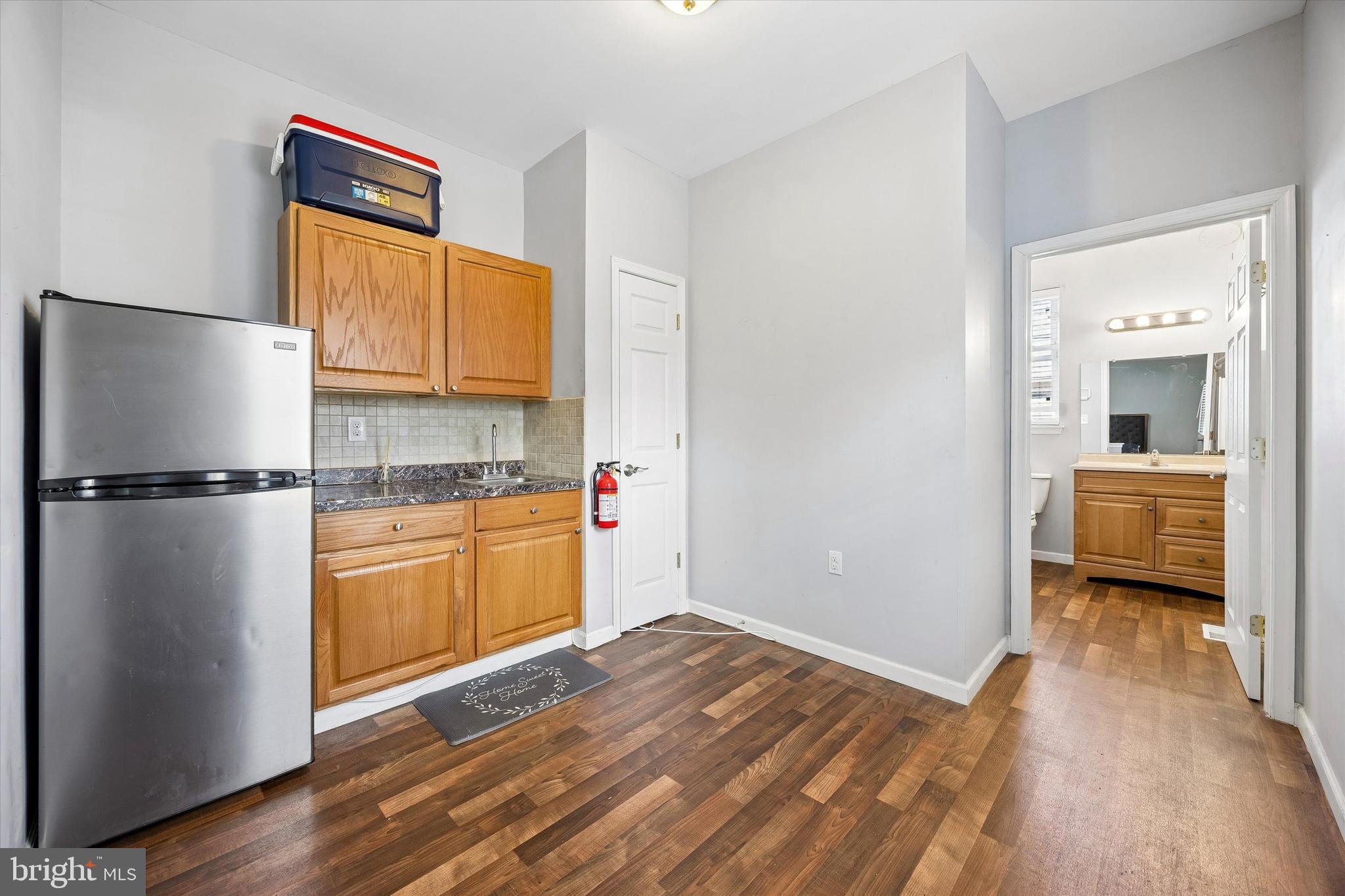 12 George Street Mount Ephraim, NJ 08059 - Photo 18 of 33 a kitchen with a refrigerator and a sink