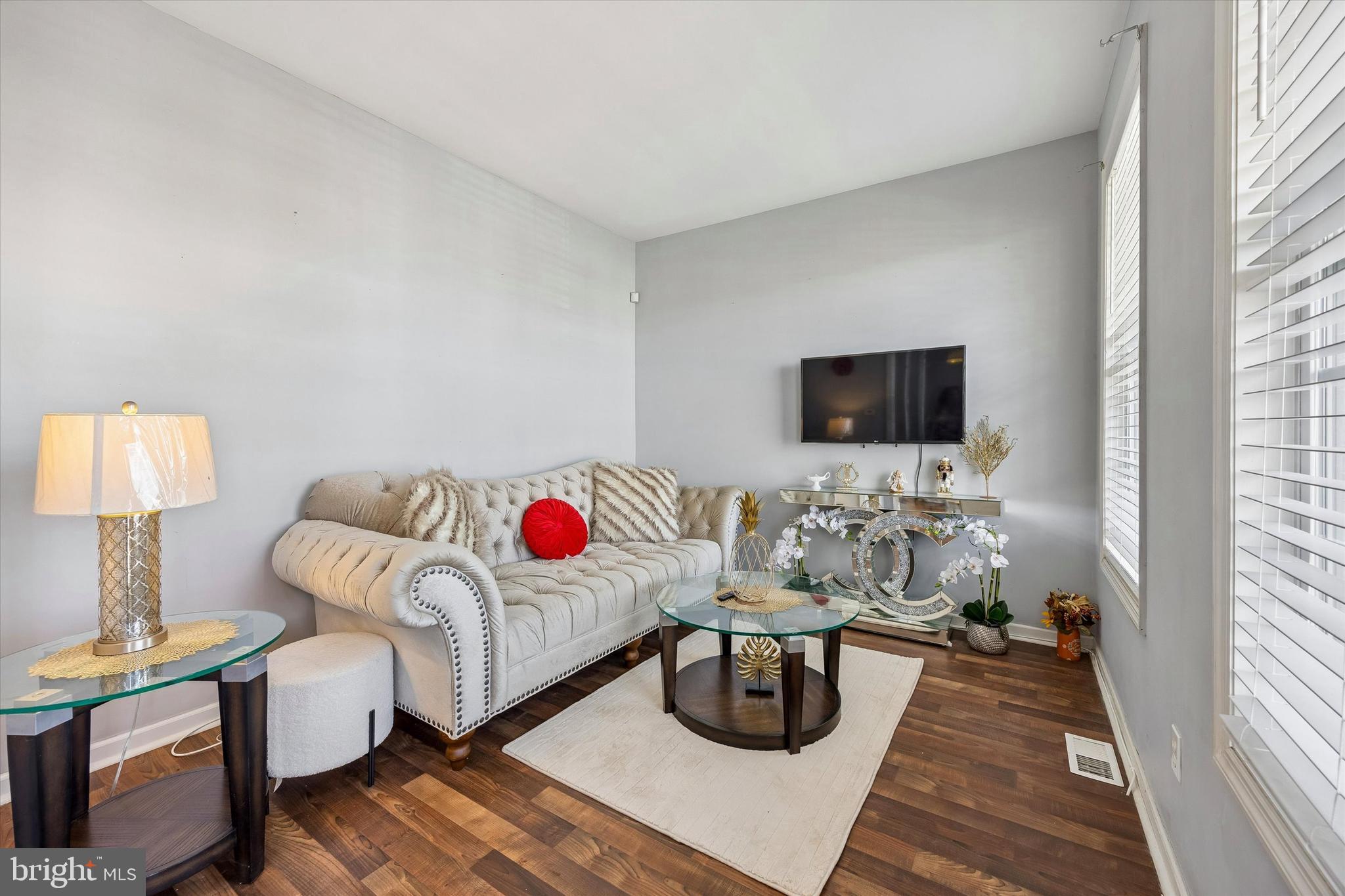12 George Street Mount Ephraim, NJ 08059 - Photo 5 of 33 a living room with furniture and a flat screen tv