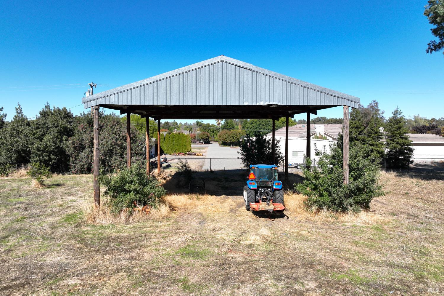 7208 Browns Valley Road Vacaville, CA 95688 - Photo 45 of 64 Large covered parking area for farm equipment or RV/boat storage