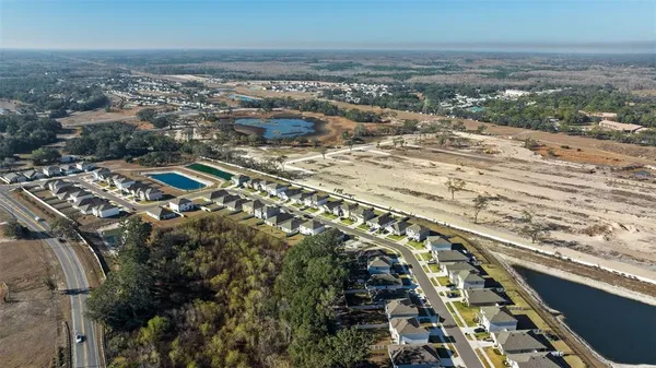 an aerial view of multiple house