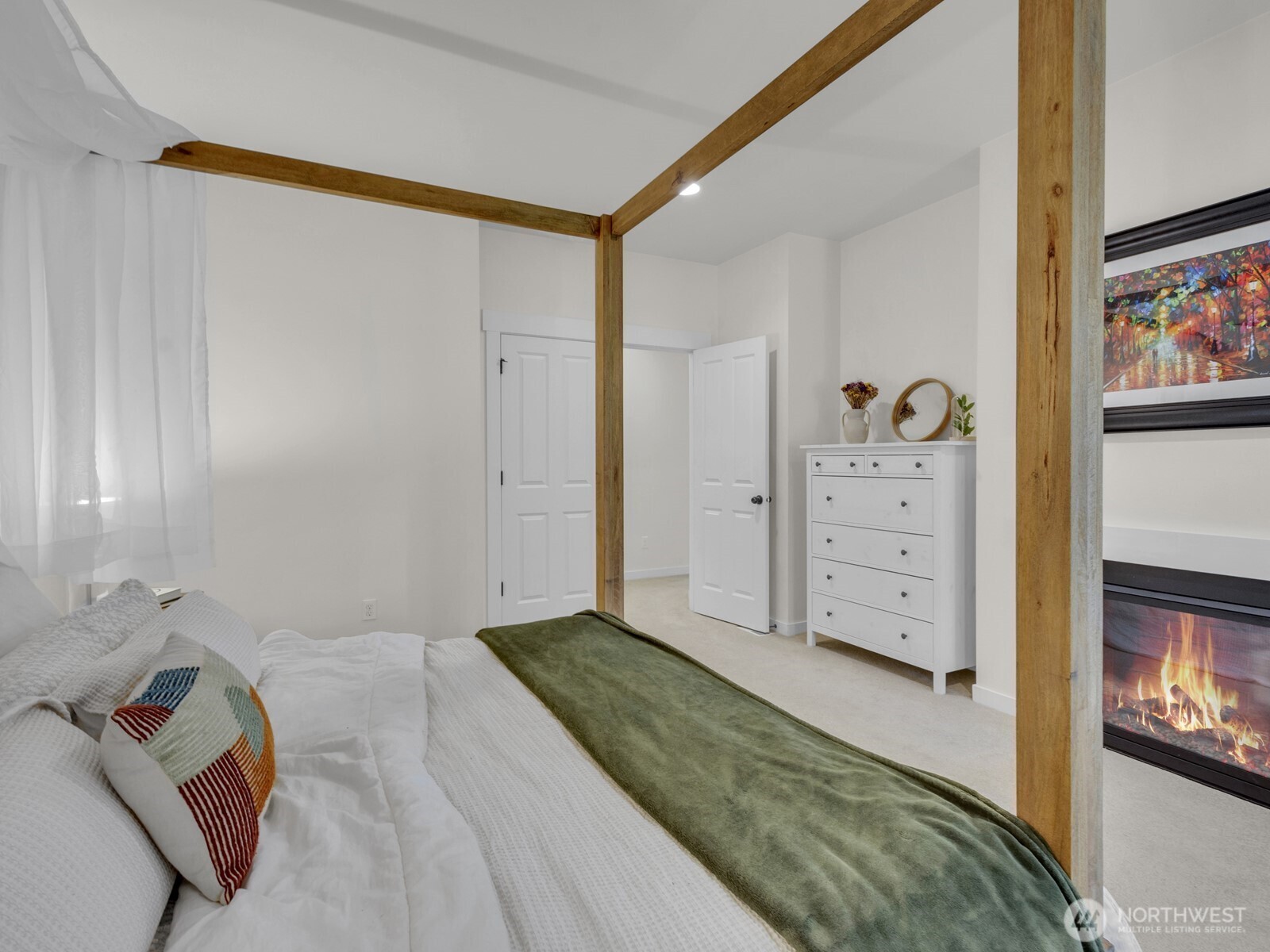 12503 Southeast 104th Street Renton, WA 98056 - Photo 20 of 37 a view of bedroom with furniture and flat screen tv