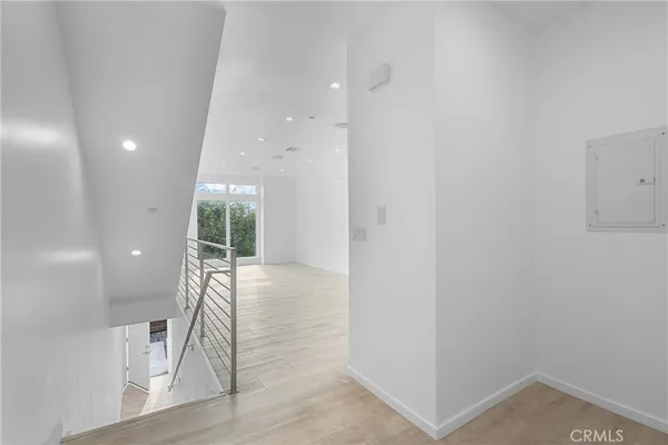 a storage room with washer and dryer