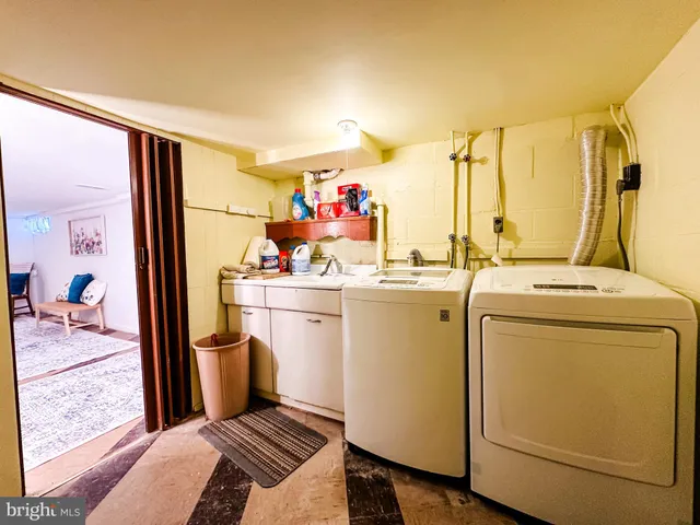 a room with storage and utility room