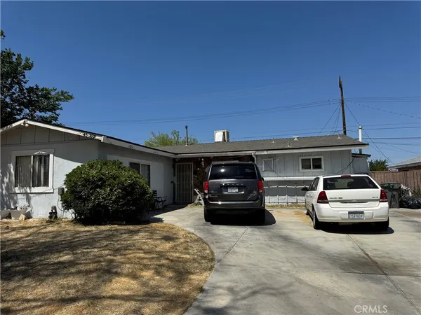 a view of a car parked in garage
