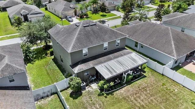 a view of a yard and an outdoor seating