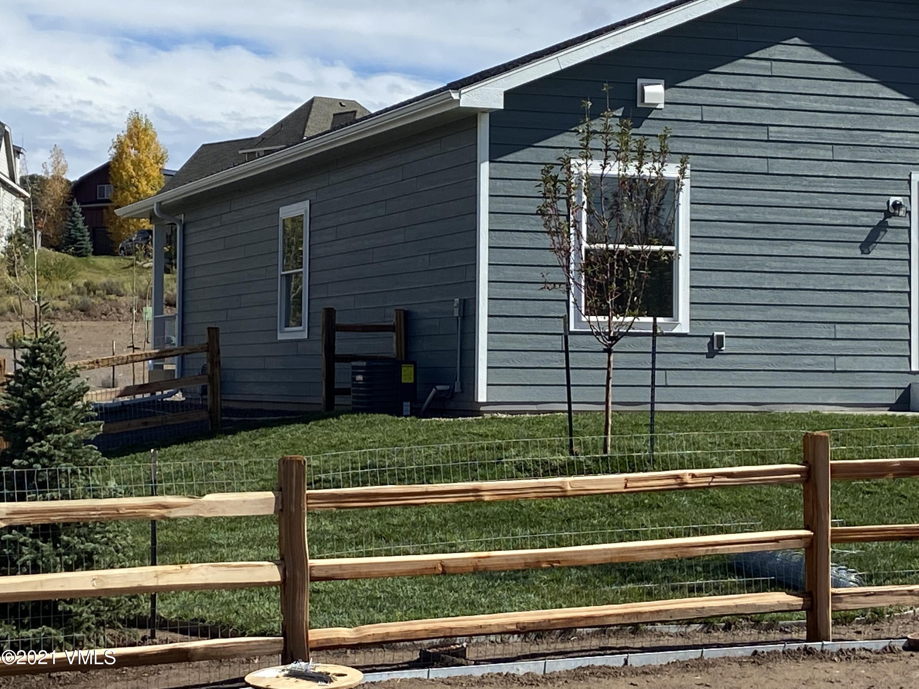 Backyard landscaped