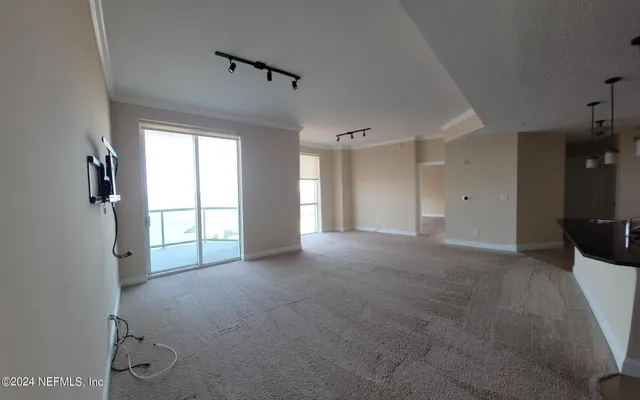 a view of livingroom with an empty space