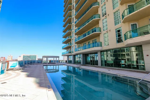 a view of balcony with city view