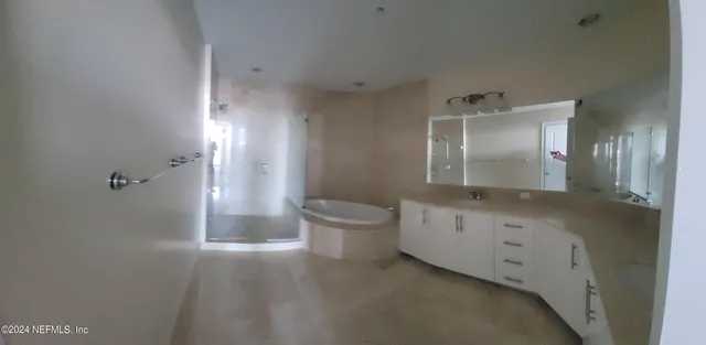 a view of small space with racks on the wall