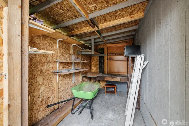 a view of storage and utility room