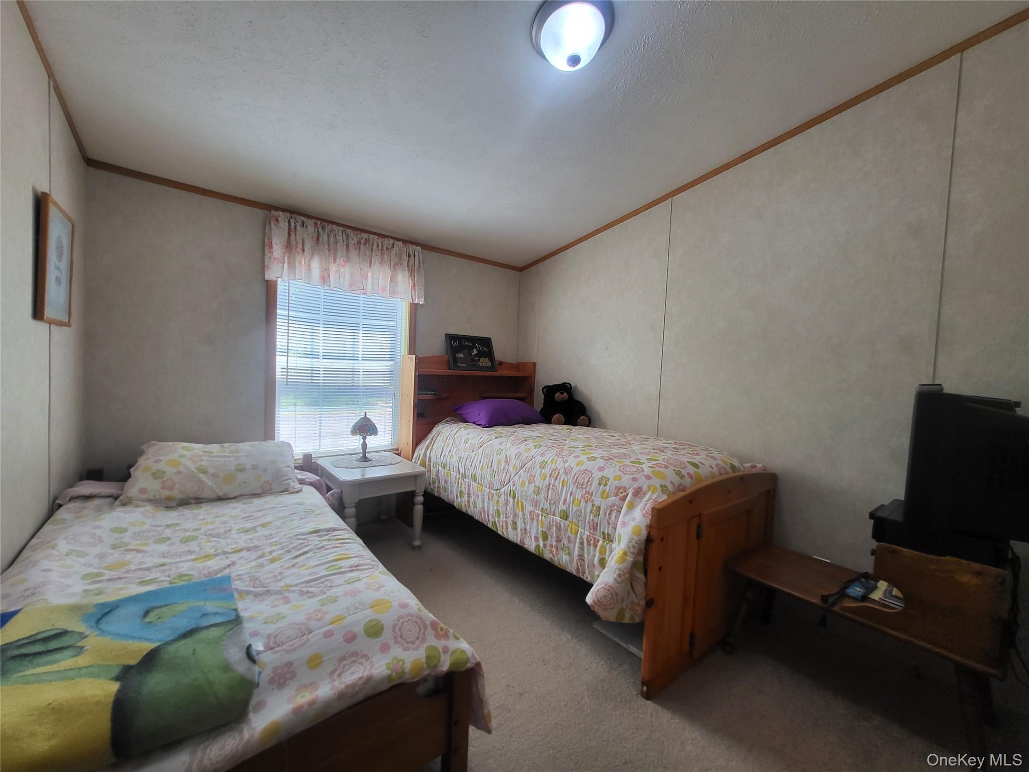 308 William Brown Road Fremont, NY 12741 - Photo 24 of 33 a bedroom with two beds and a flat screen tv