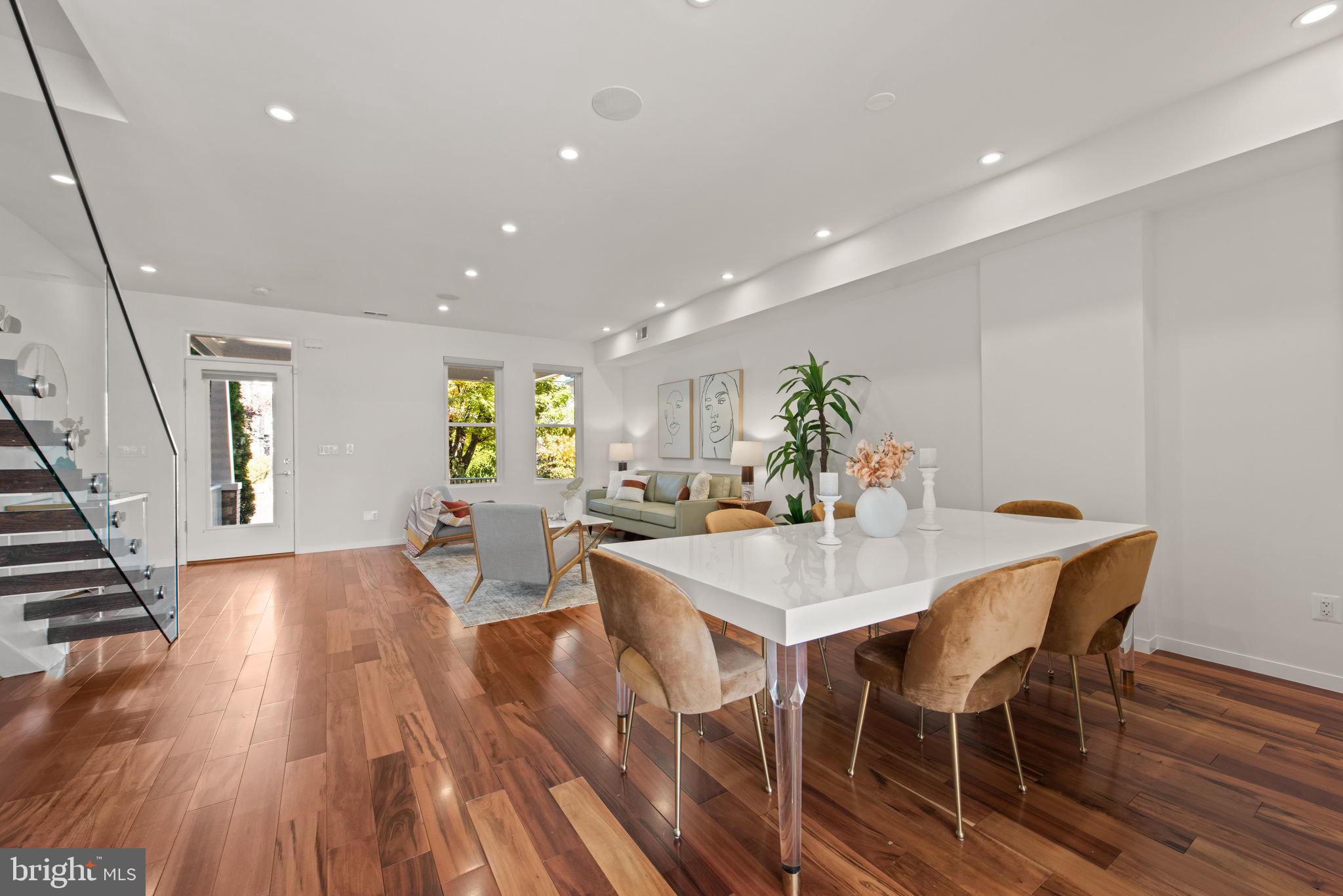 1404 Decatur Street Northwest Washington, DC 20011 - Photo 5 of 32 And gleaming Brazilian tiger floors throughout