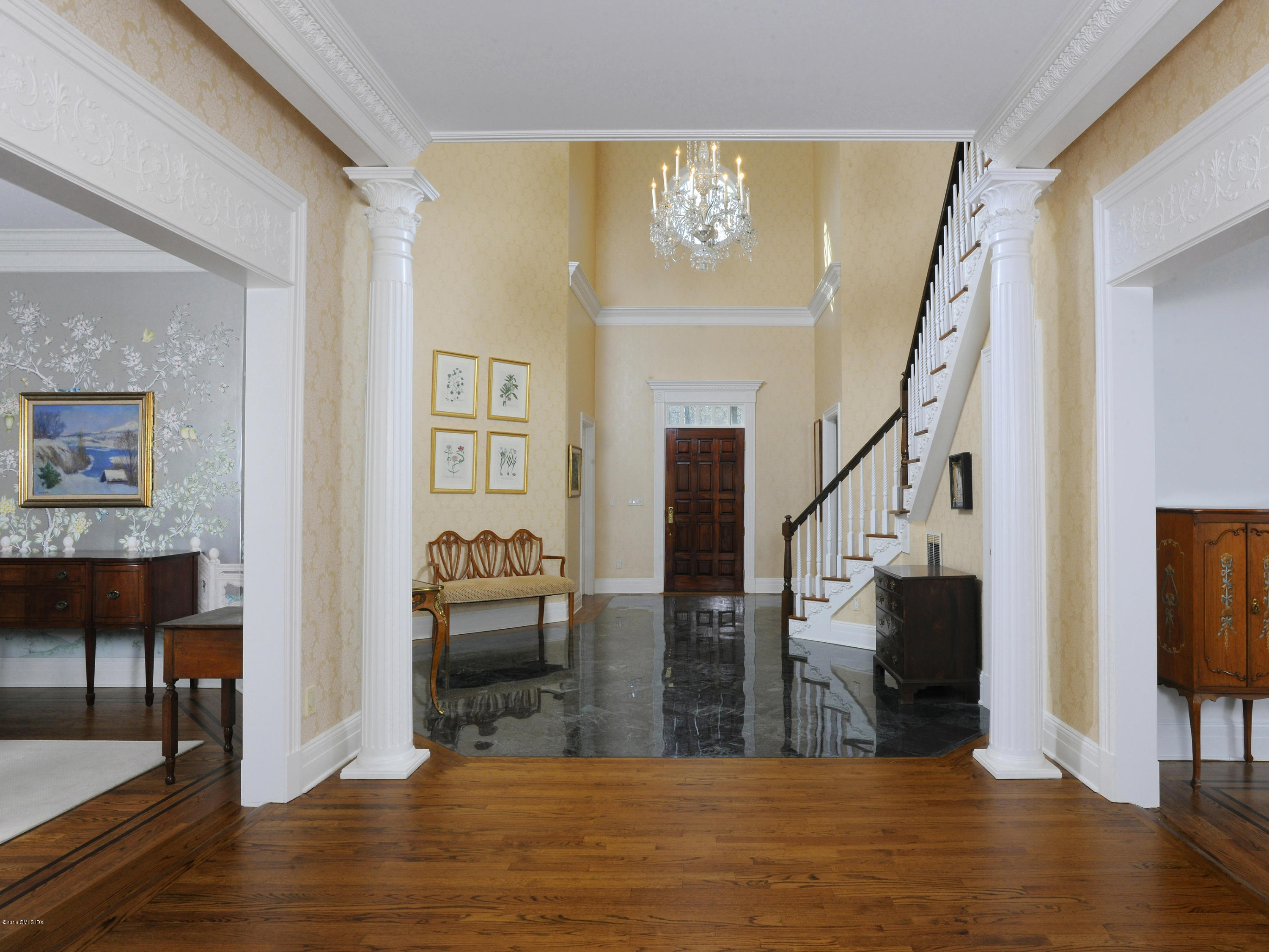 526 North Street Greenwich, CT 06830 - Photo 10 of 40 a view of entryway livingroom and hall with wooden floor