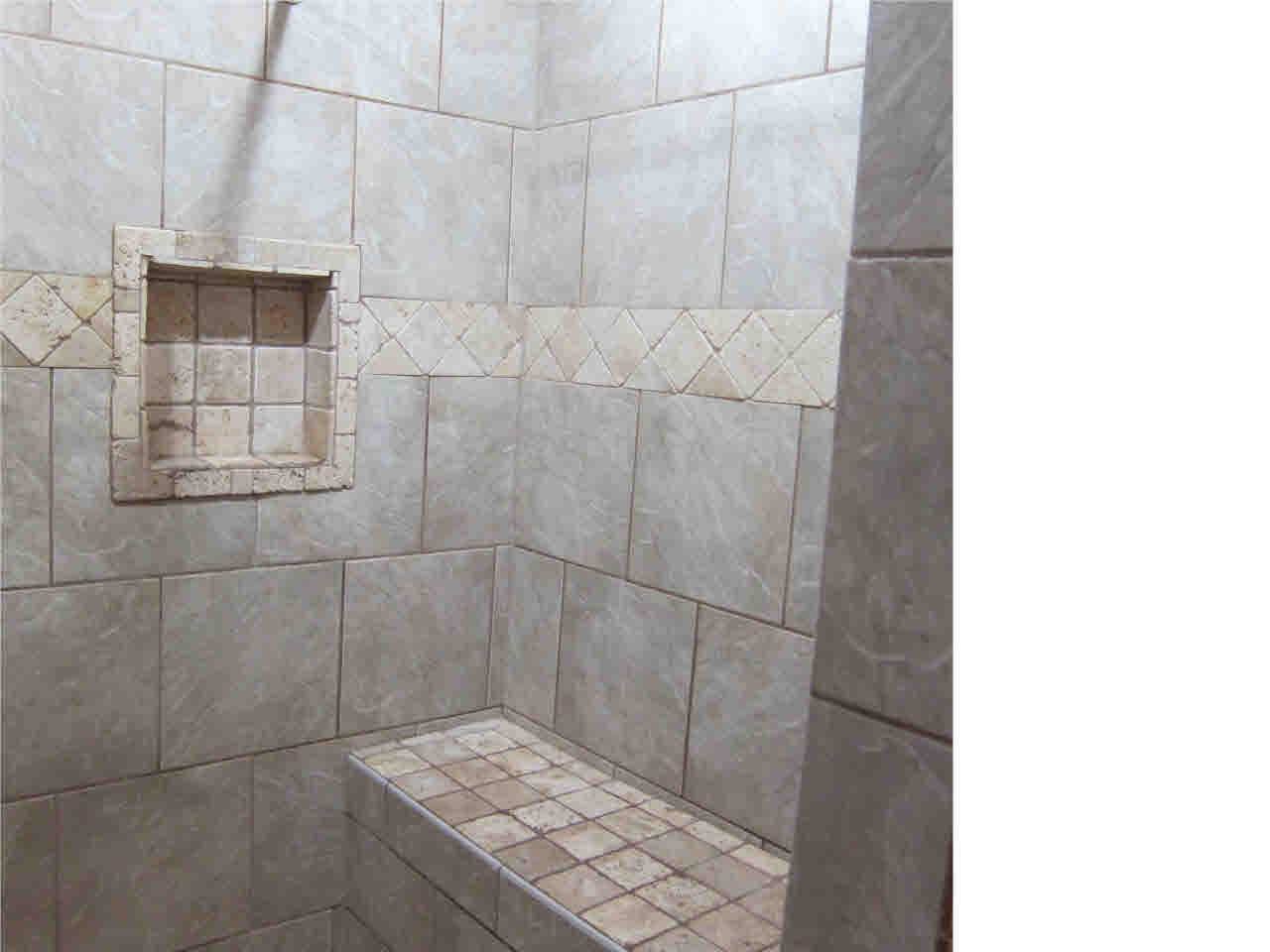 136 Brook Ridge Lane, Unit A Canton, MS 39046 - Photo 22 of 36 Closeup of tile in Master Bath Shower