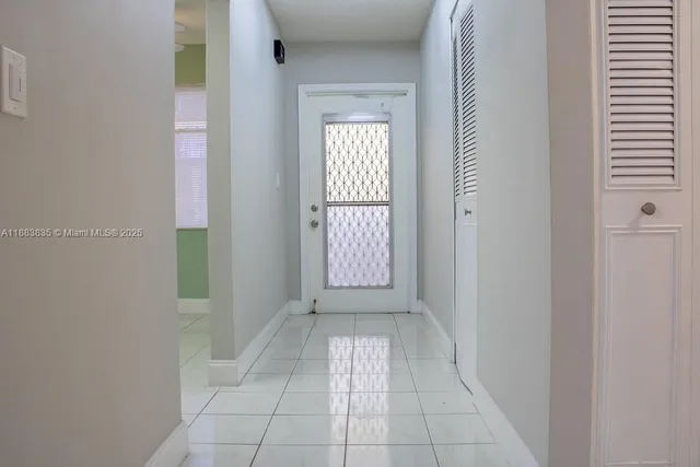 a view of an entryway door