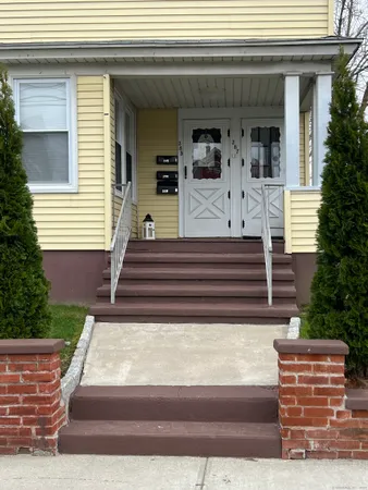 a view of a entryway door front of house