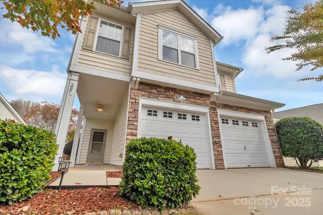 a front view of a house
