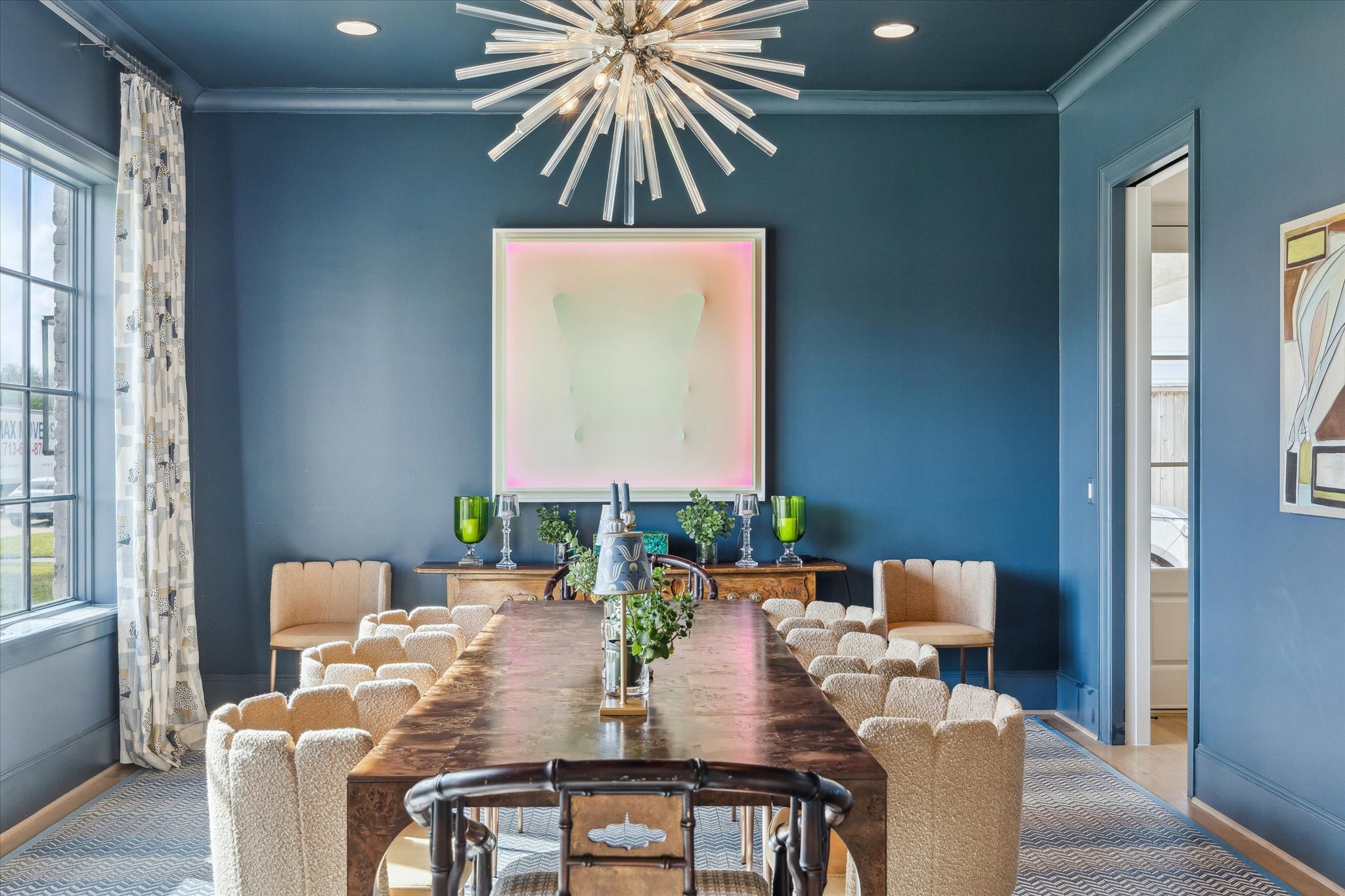 6218 Burgoyne Road Houston, TX 77057 - Photo 6 of 43 a view of a dining room with furniture window and outside view