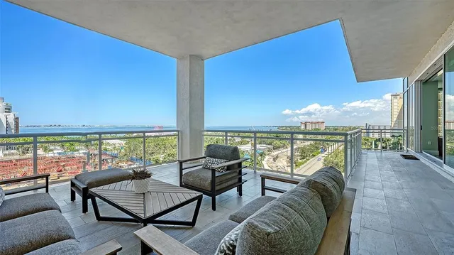 a view of dining room with furniture