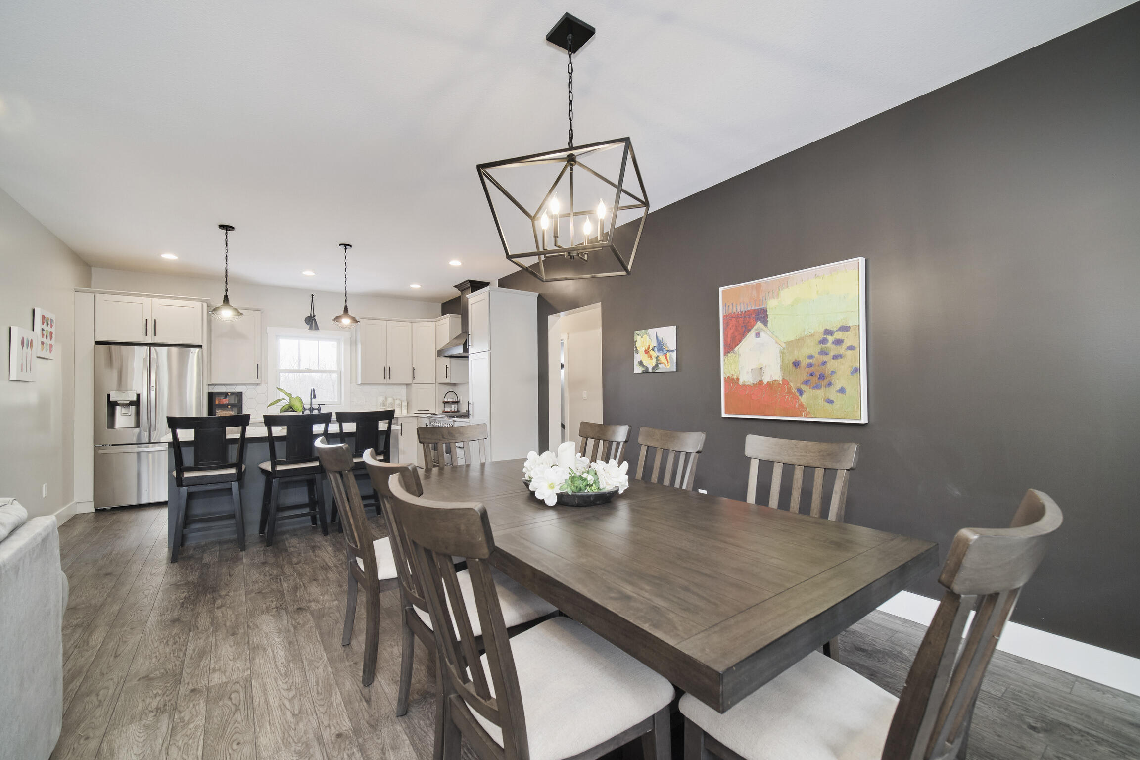 10201 Opal Ridge Drive Onekama, MI 49675 - Photo 19 of 88 Dining opens to wonderful kitchen
