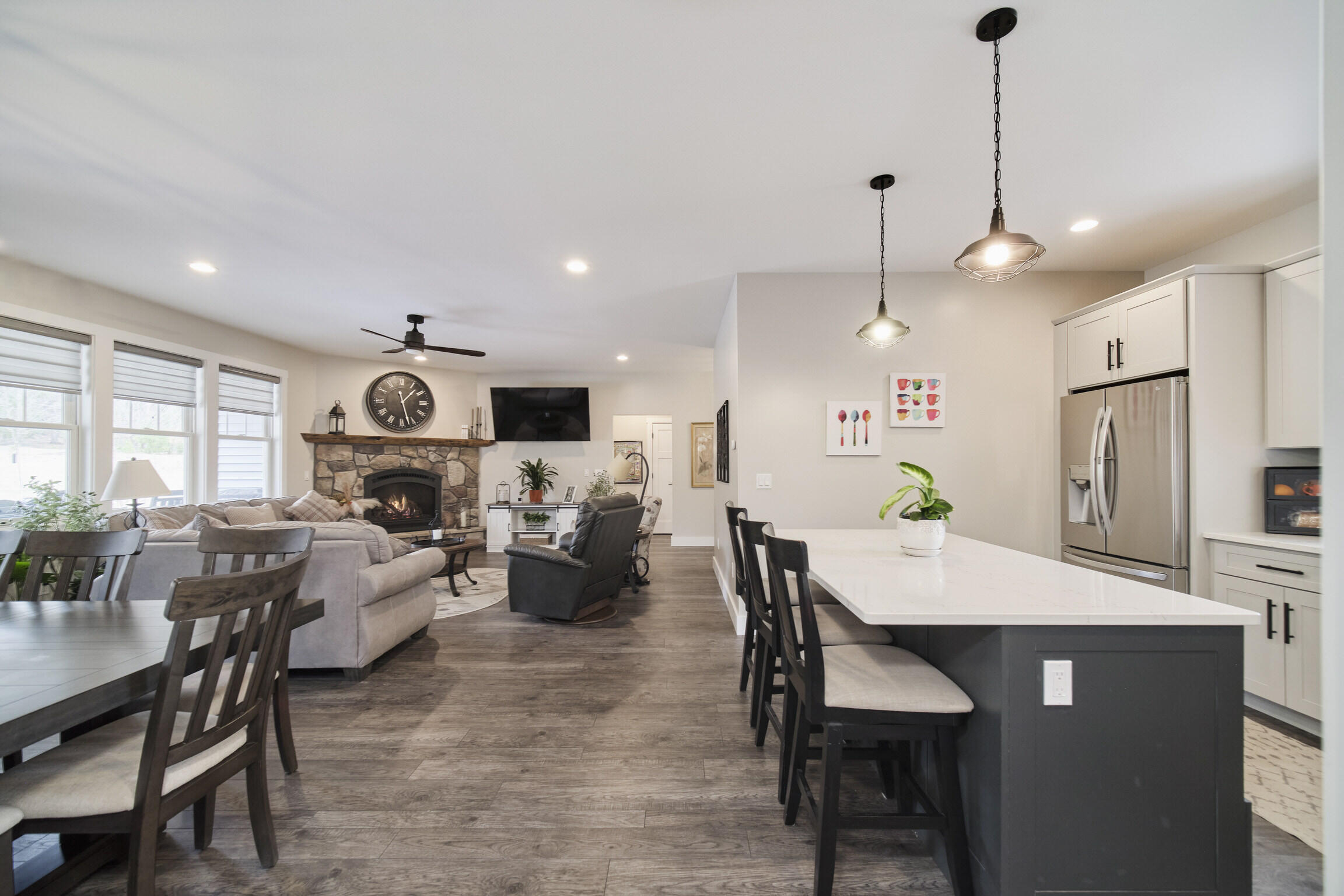 10201 Opal Ridge Drive Onekama, MI 49675 - Photo 20 of 88 Island has pull up bar stools
