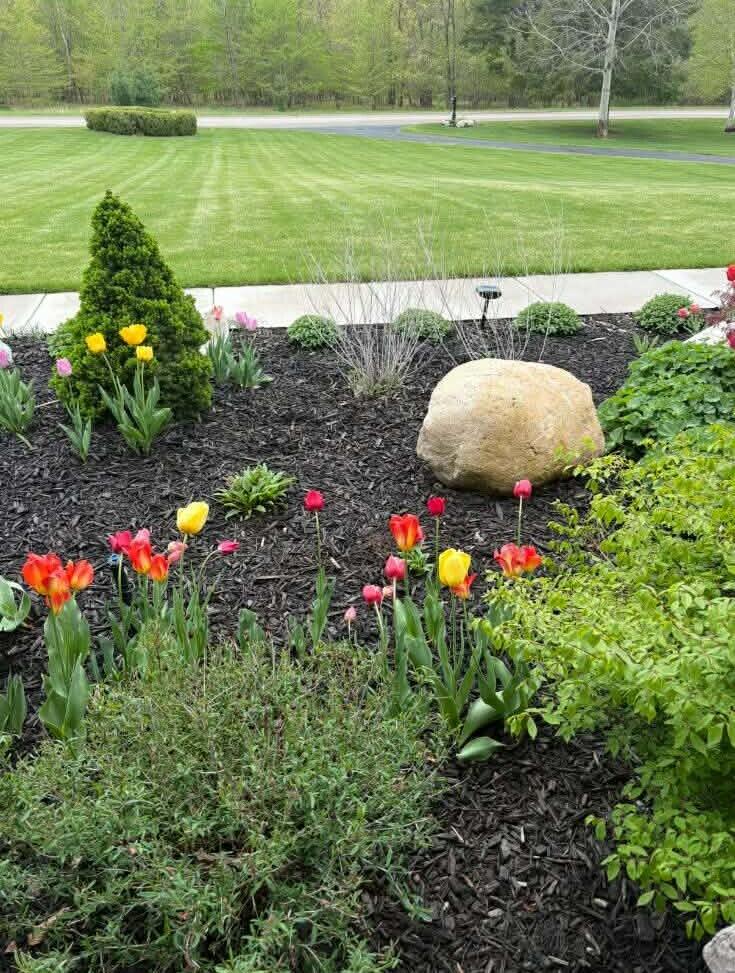 10201 Opal Ridge Drive Onekama, MI 49675 - Photo 3 of 88 Established perennials in front