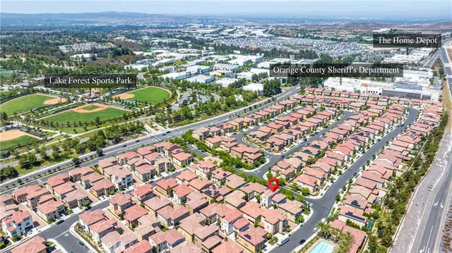 an aerial view of a city