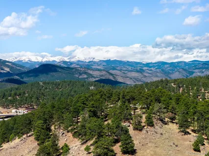 a view of an outdoor space and mountains