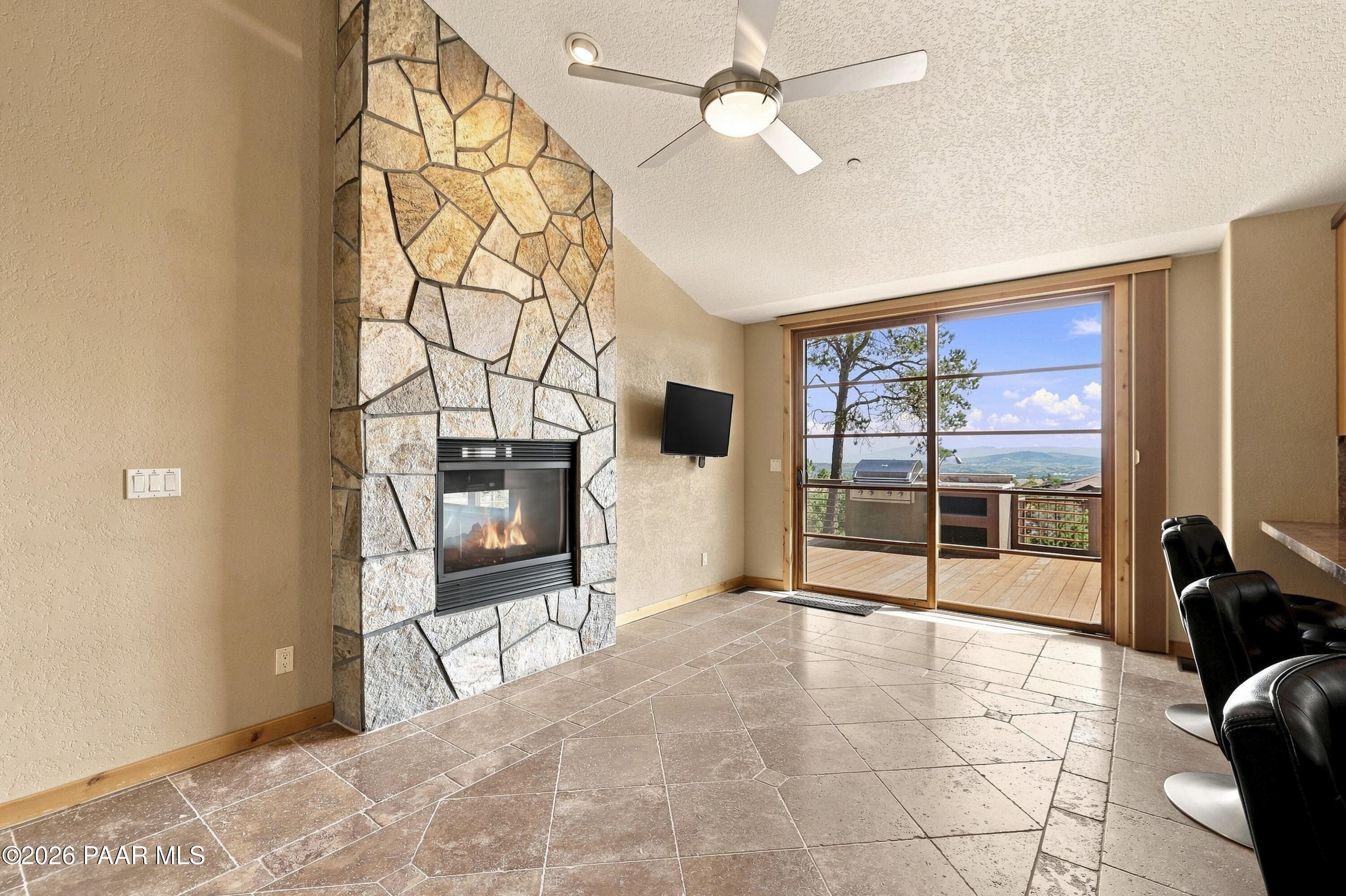 2148 Forest Mountain Road Prescott, AZ 86303 - Photo 17 of 62 Gas Fireplace off Kitchen