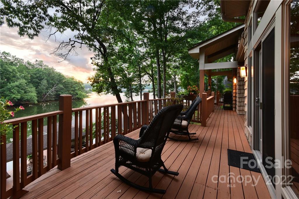 175 Clearview Point Drive Mount Gilead, NC 27306 - Photo 12 of 48 a view of balcony with furniture and wooden floor