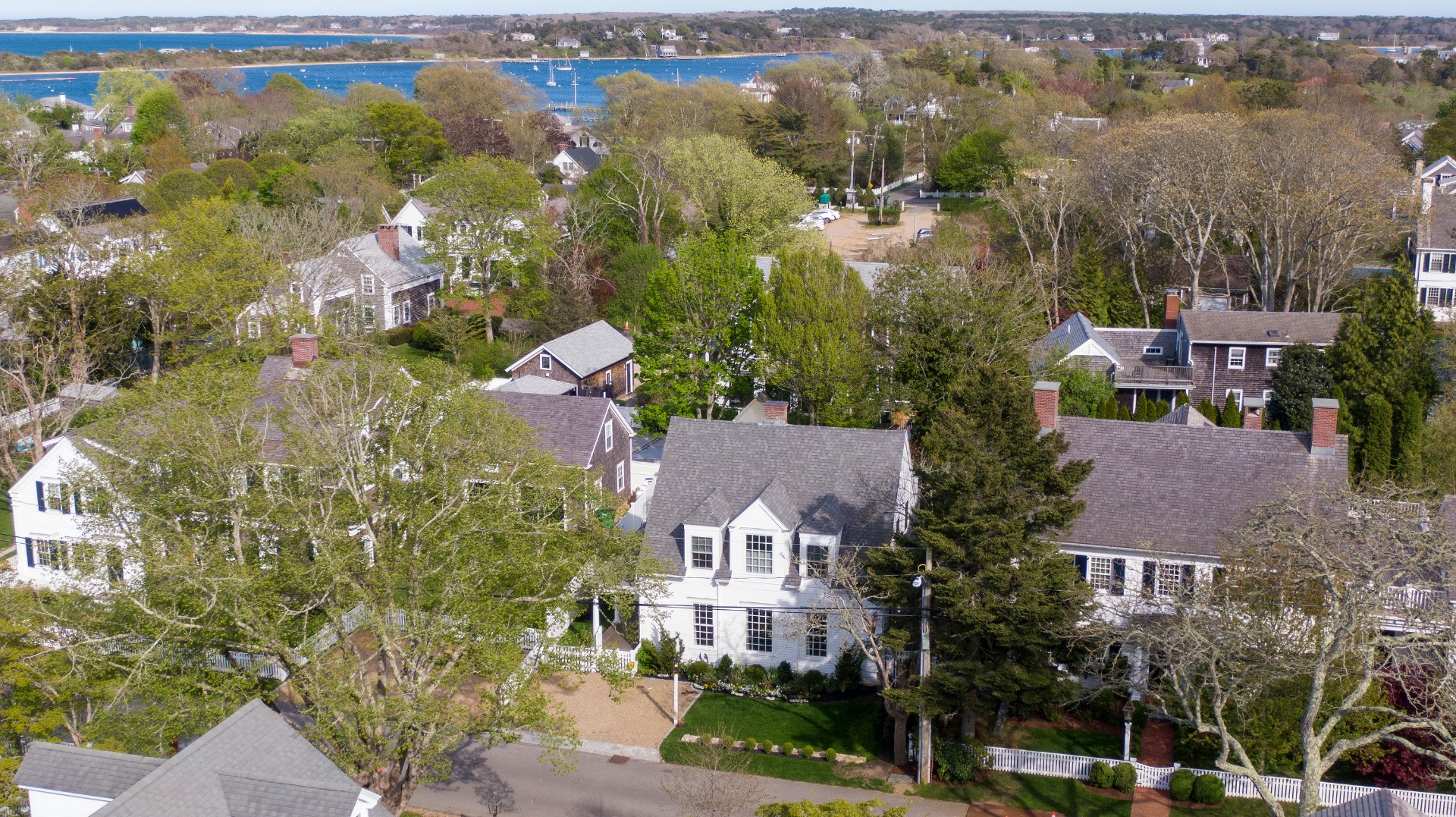 95 School Street Edgartown, MA 02539 - Photo 45 of 57 an aerial view of multiple house