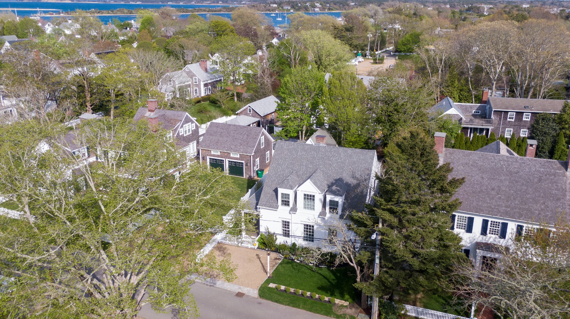 95 School Street Edgartown, MA 02539 - Photo 48 of 57 an aerial view of multiple houses