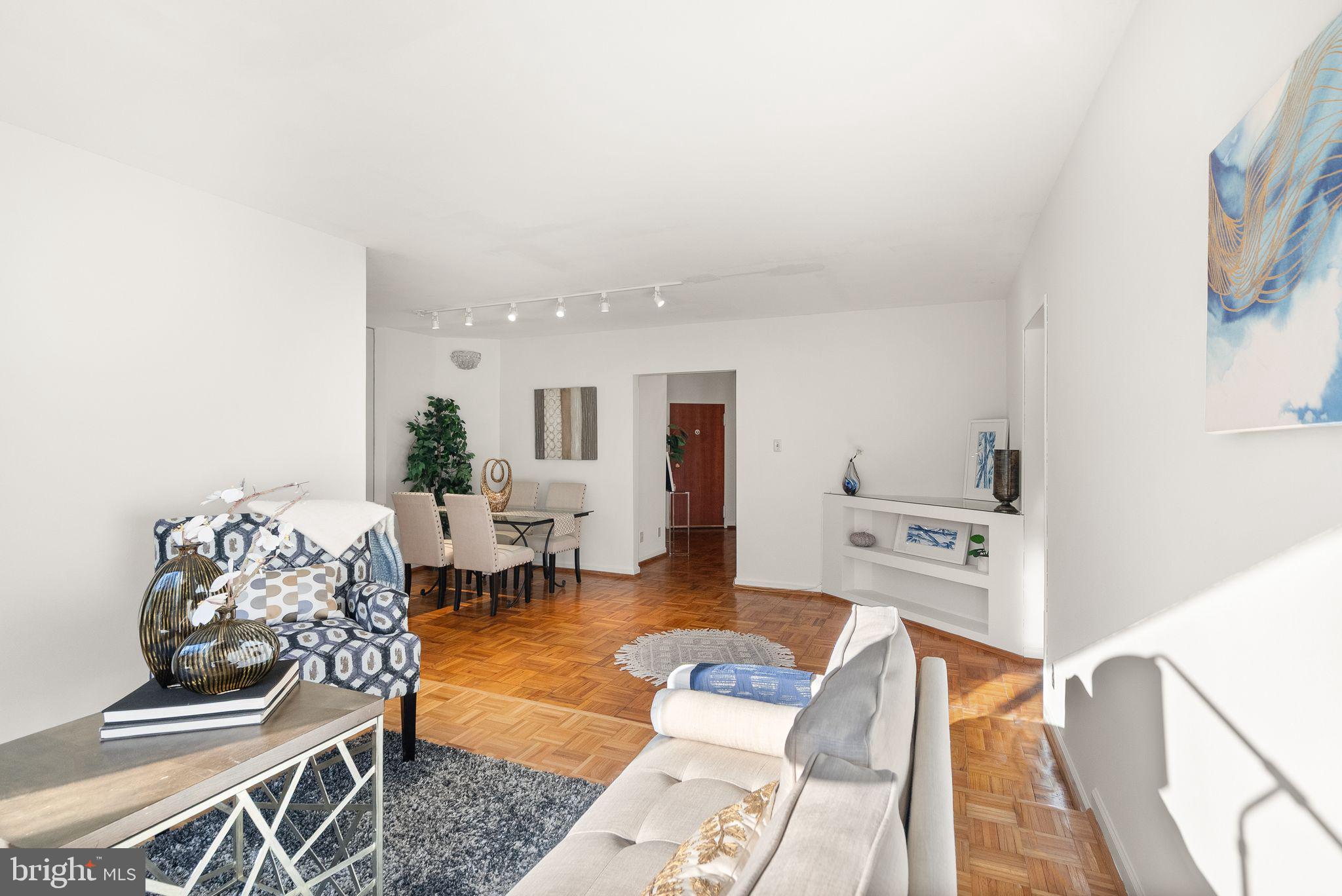 4200 Cathedral Avenue Northwest, Unit 812 Washington, DC 20016 - Photo 23 of 45 Living room facing dining area