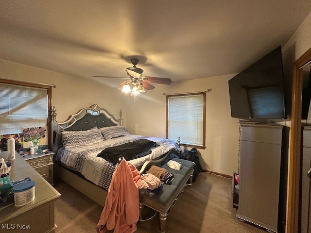 3832 Wallingford Road South Euclid, OH 44121 - Photo 12 of 16 Bedroom featuring ceiling fan and carpet