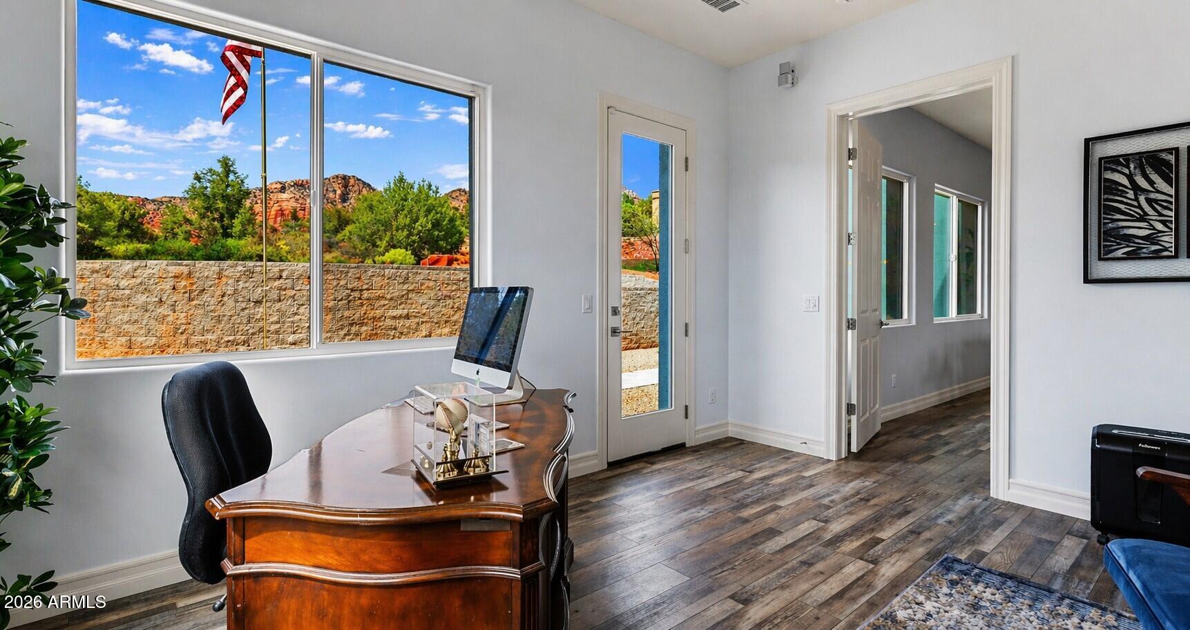 10 Ho Hum Circle Sedona, AZ 86351 - Photo 30 of 45 Front 3rd Bedroom with semi views