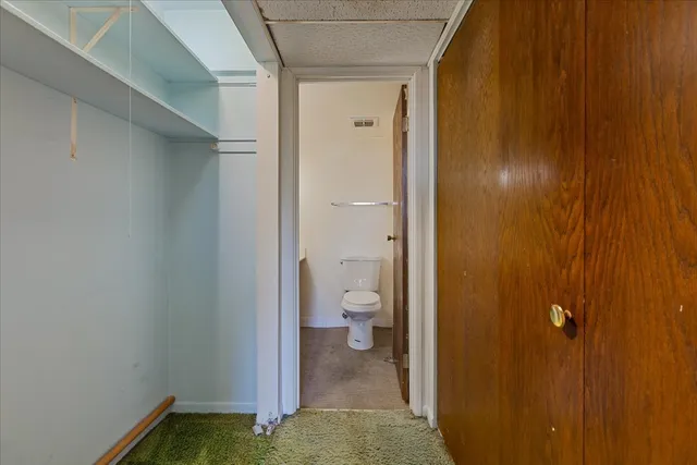 a view of room with bathroom