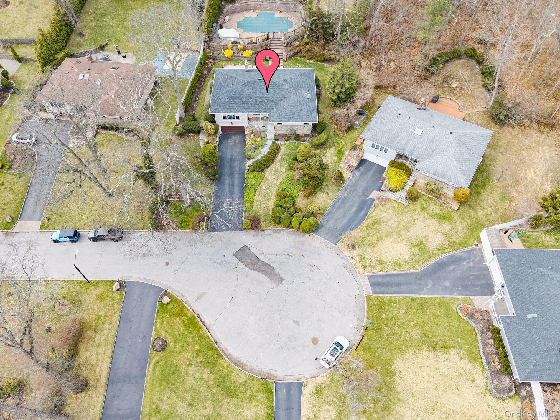 60 Ridge Drive Plainview, NY 11803 - Photo 3 of 27 an aerial view of residential house with outdoor space
