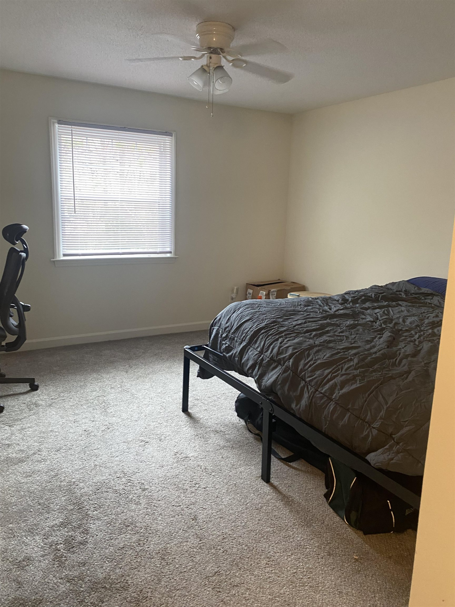 2500 Avent Ferry Road, Unit 205 Raleigh, NC 27606 - Photo 22 of 26 a bedroom with a bed and a window