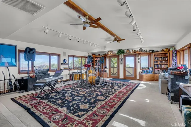 a large room with lots of tables