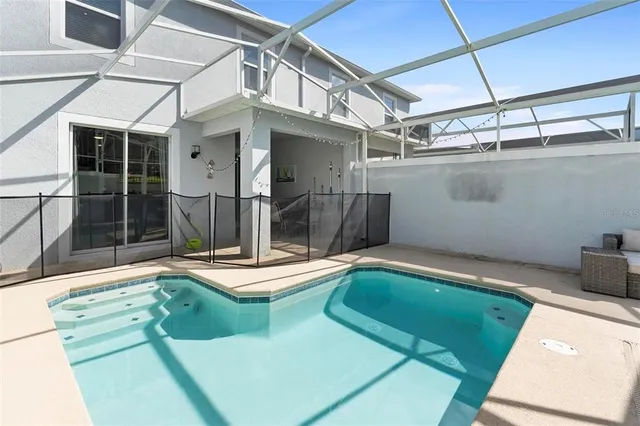 a view of a indoor swimming pool