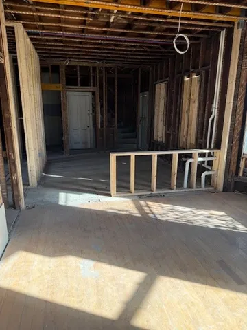 a view of a door of the house