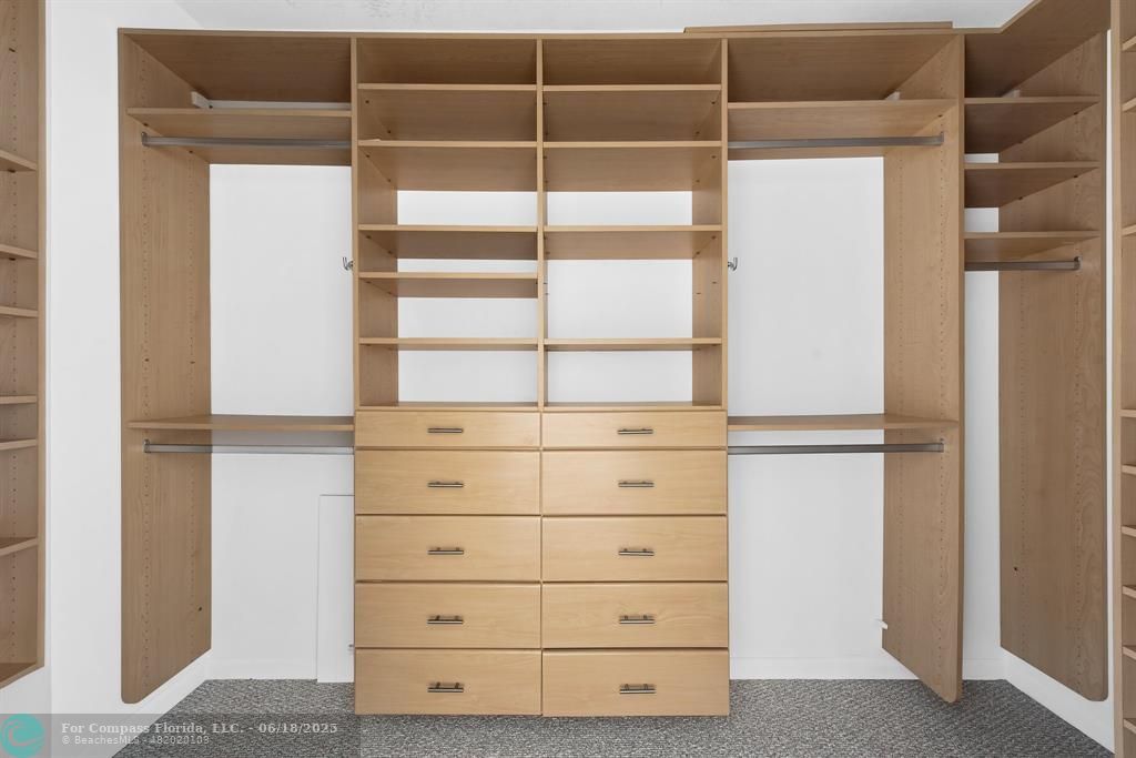 1819 Southeast 17th Street, Unit 803 Fort Lauderdale, FL 33316 - Photo 9 of 20 a view of an empty walk in closet